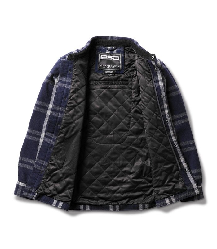 Roland Sands Buellton riding shirt navy