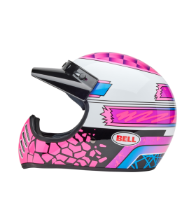 Bell Moto 3 Deathspray Gloss Pink Purple helmet
