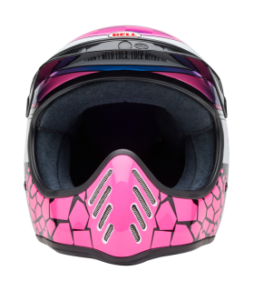 Bell Moto 3 Deathspray Gloss Pink Purple helmet