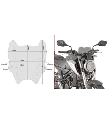 Givi A1164 Honda CB 125 R (21-25)