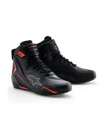Schuhe Alpinestars Faster-4 Drystar schwarz rot