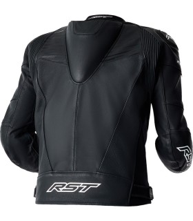 Veste en cuir RST Tractech Evo D3O noir blanc