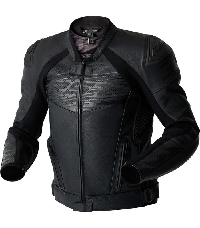 Veste en cuir RST Tractech Evo D3O noir