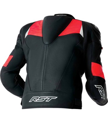 Veste en cuir RST Tractech Evo D3O noir rouge