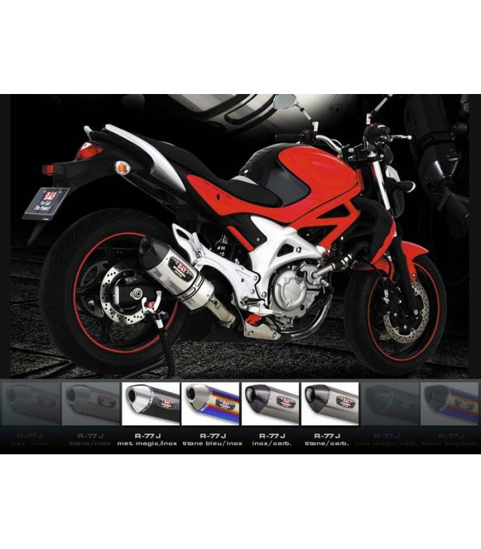 YOSHIMURA R77-J metal magic/carbon Suzuki Sfv 650 Gladius (2009-15)