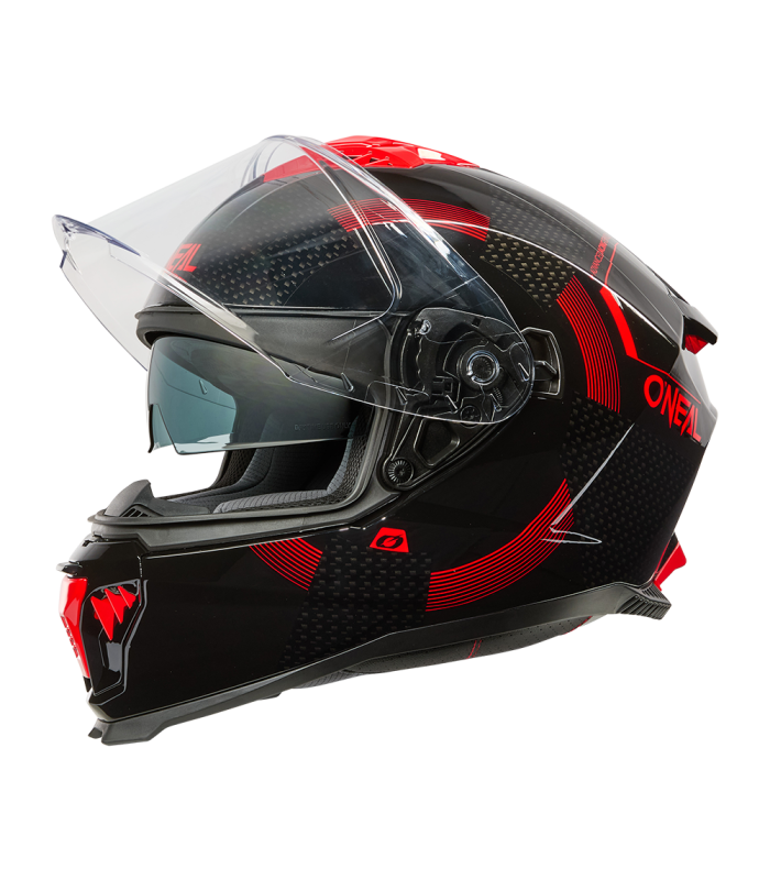 Helm Oneal Challenger Loop schwarz rot