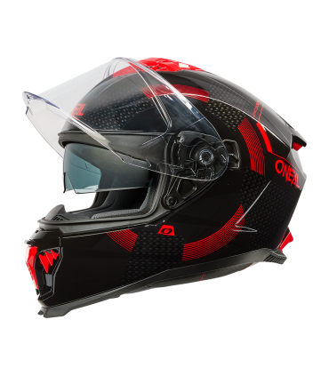 Helm Oneal Challenger Loop schwarz rot