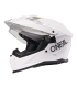 Oneal D-Srs solid white helmet
