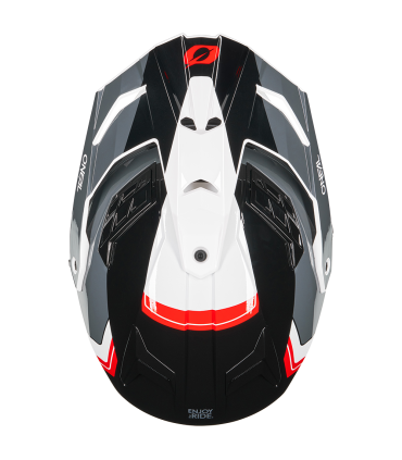 Casco Oneal D-Srs Nomad nero rosso bianco