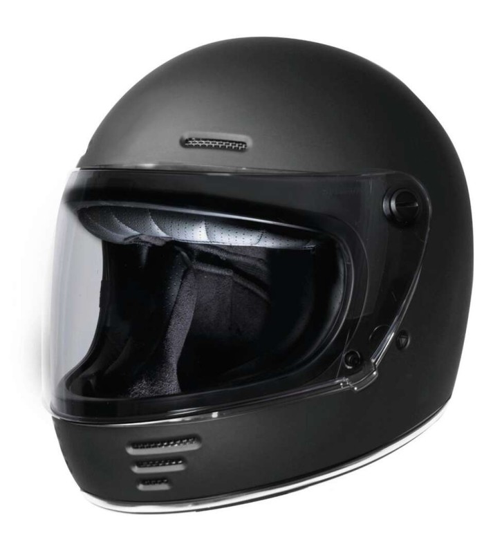 Helm vintage Origine Omega schwarz matt