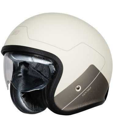 Casco jet Origine Spirit Explorer crema opaco