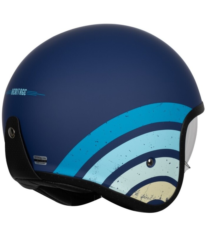 Casque jetOrigine Spirit Heritage bleu matt