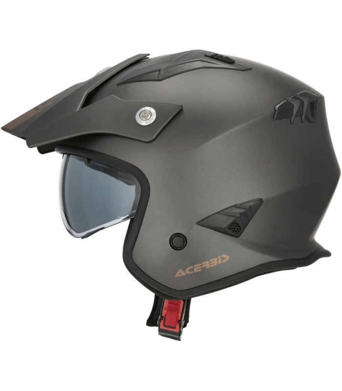 Helm Jet Acerbis Aria 22.06 grau schwarz