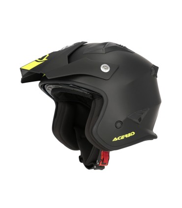Casco Jet Acerbis Aria 22.06 nero opaco giallo