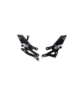 Lightech FTRYA018W Pedane Regolabili con Poggiapiedi Snodati Yamaha R7 (2022-25)