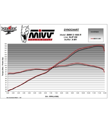 Auspuff Mivv X-M1 Bmw S 1000 R (2021-25)