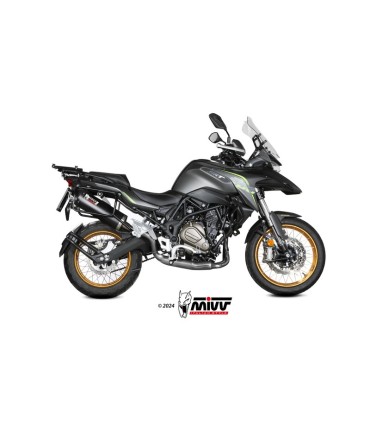 Scarico Mivv Oval inox nero QJ Motor SRT 700/S (2024)