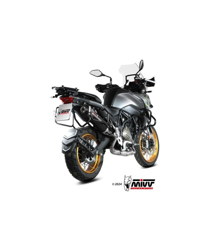 Scarico Mivv Oval inox nero QJ Motor SRT 700/S (2024)