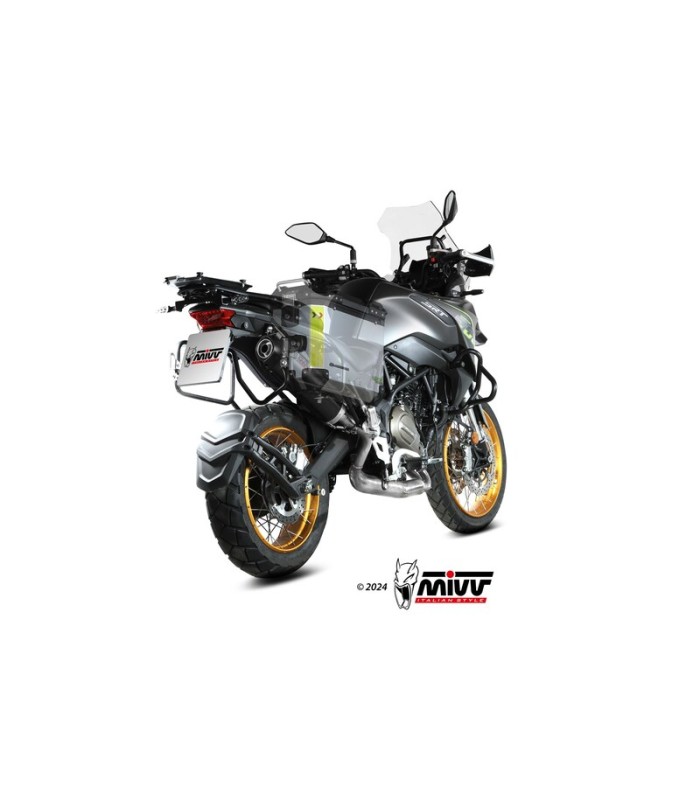 Scarico Mivv Oval inox nero QJ Motor SRT 700/S (2024)