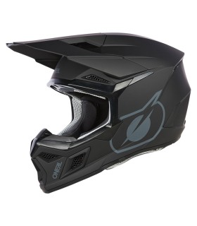 Casque cross Oneal 3 Srs noir matt
