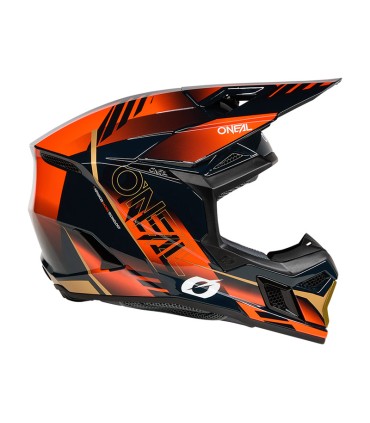 Casque cross Oneal 3 Haze bleu orange