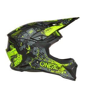 Helm cross Oneal 1 Srs Vibrant V.26 schwarz gelb