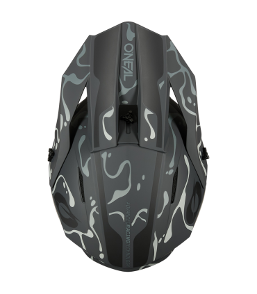 Casco cross Oneal 1 Srs Splash V.26 nero grigio