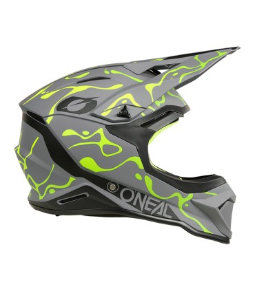 Casco cross Oneal 1 Srs Splash V.26 grigio giallo