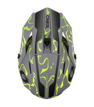 Helm cross Oneal 1 Srs Splash V.26 grau gelb
