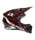 Casco cross Oneal 1 Srs Splash V.26 nero rosso