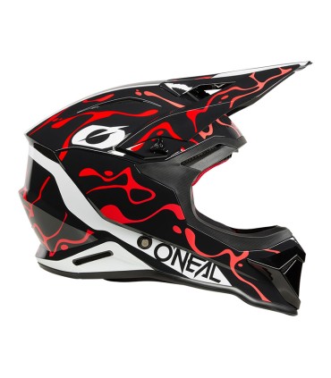 Casco cross Oneal 1 Srs Splash V.26 nero rosso