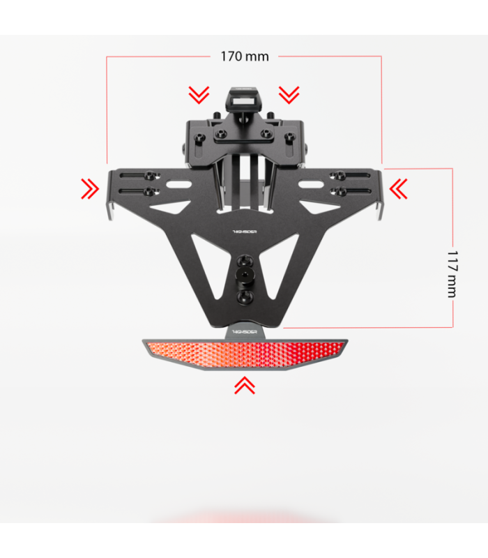 Highsider Kennzeichenhalter Pro Akron-RS Yamaha Tracer 900 GT (2018-24)