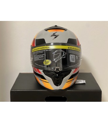 Scorpion Exo R1 Evo 2 Air Adrenaline orange helmet