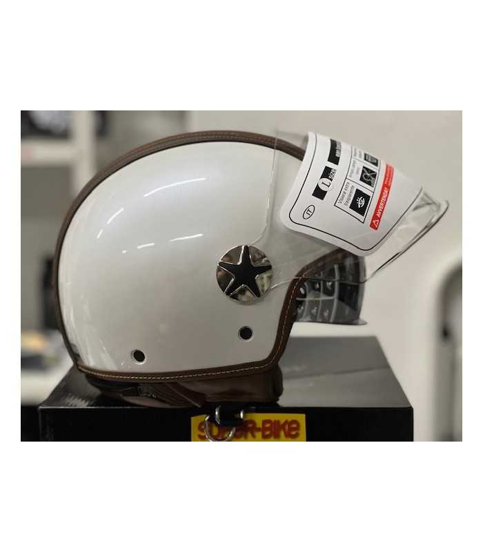 Caque jet Motocubo Top Cube blanc