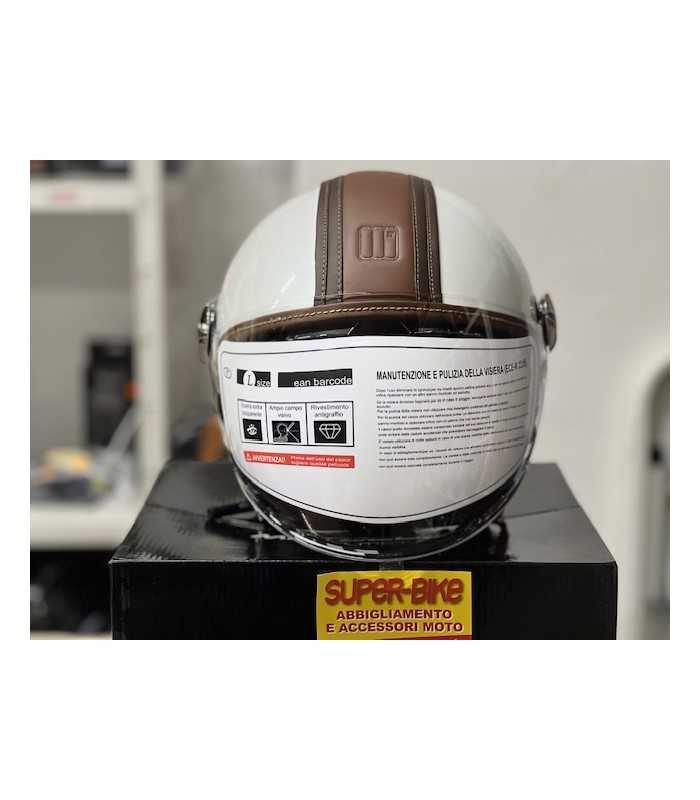 Motocubo Top Cube Jethelm weiß