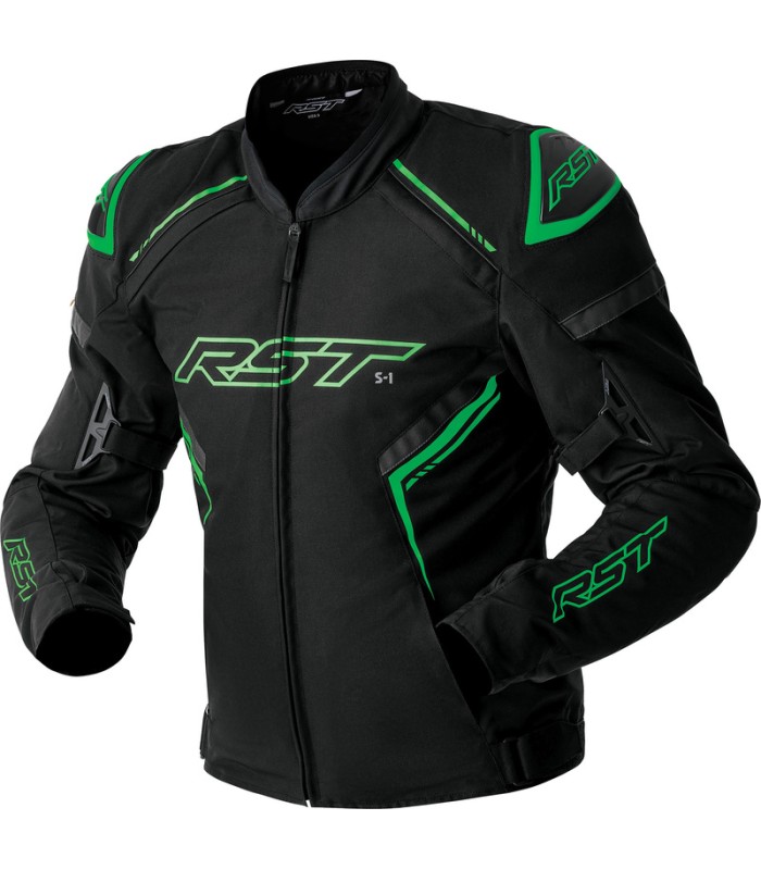 Giacca Rst S1 D3O Textile nero verde