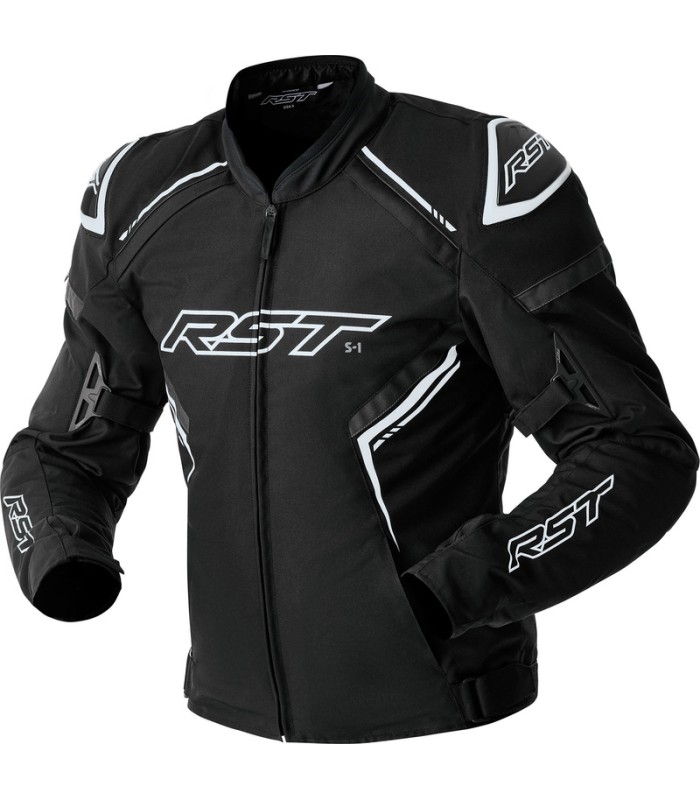 Rst S1 D3O Textile black white jacket