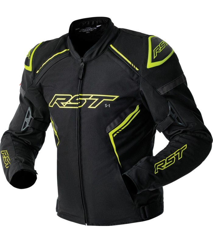 Giacca Rst S1 D3O Textile nero giallo