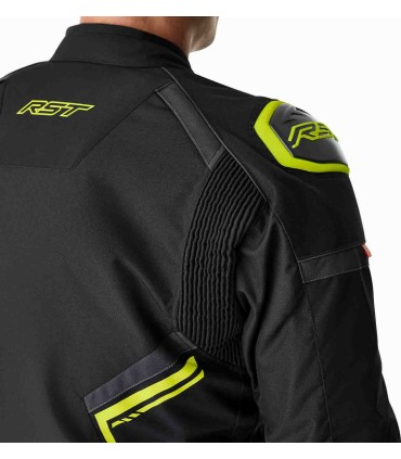 Jacke Rst S1 D3O Textile schwarz gelb