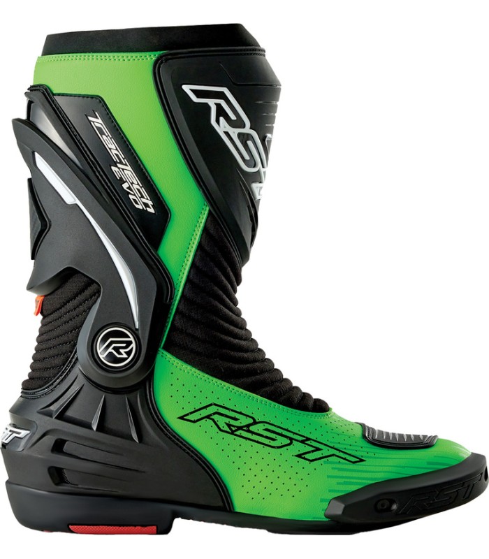 Rst TracTech Evo D3O green racing boots