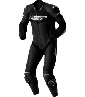 Rst Tractech EVO D3O black white leather suit