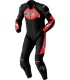Rst Tractech EVO D3O black red leather suit