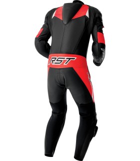 Tuta in pelle Rst Tractech EVO D3O nero rosso