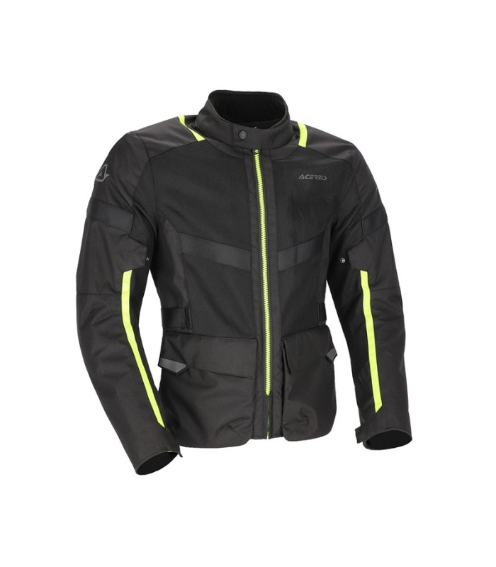 Giacca estiva Acerbis Vented long nero giallo