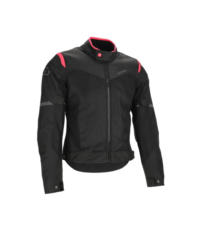 Acerbis Ramsey vented 2.0 summer lady jacket black pink
