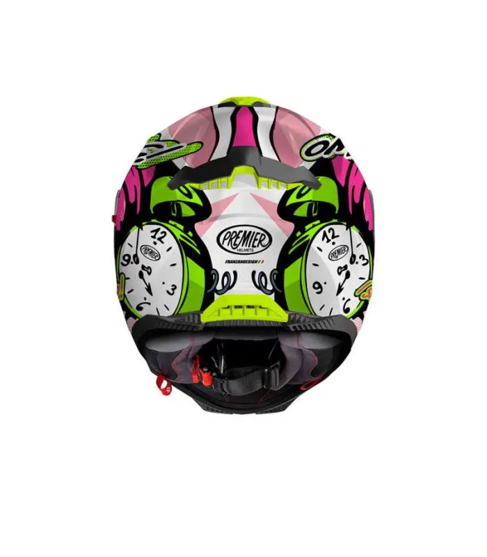 Premier Typhoon BU 18 BM white fuchsia helmet