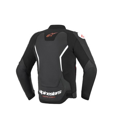 Giacca in pelle Alpinestars GP Force V2 nero bianco