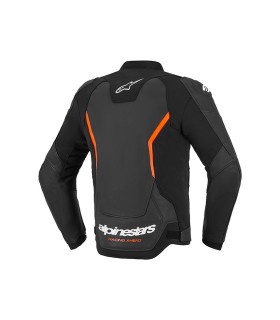 Ledr jacke Alpinestars GP Force V2 schwarz rot fluo