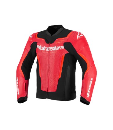 Lederjacke Alpinestars GP Force V2 Airflow rot