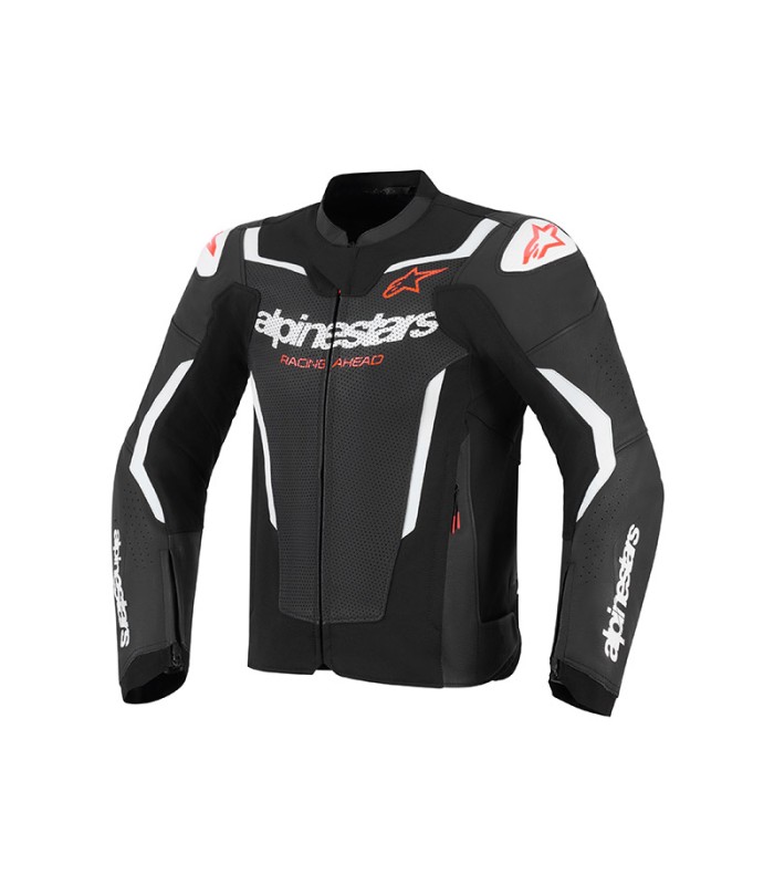 Giacca pelle Alpinestars GP Force V2 Airflow nero bianco